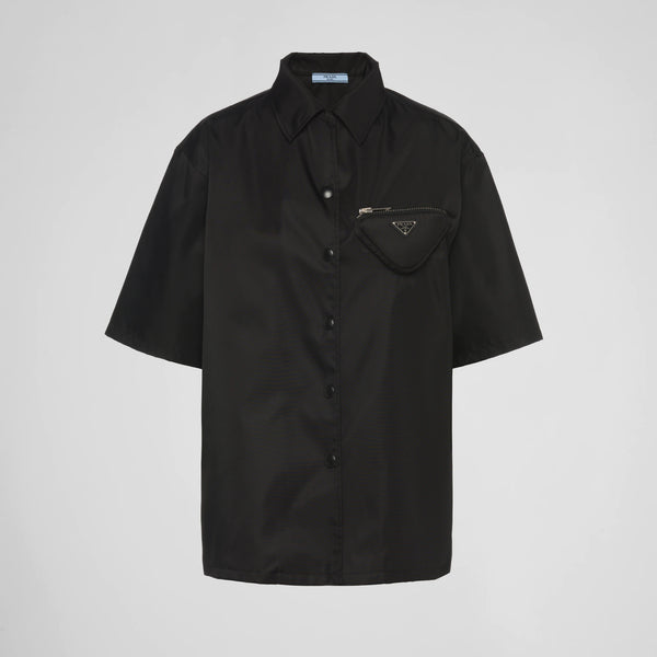 Re-Nylon Gabardine shirt with pouch