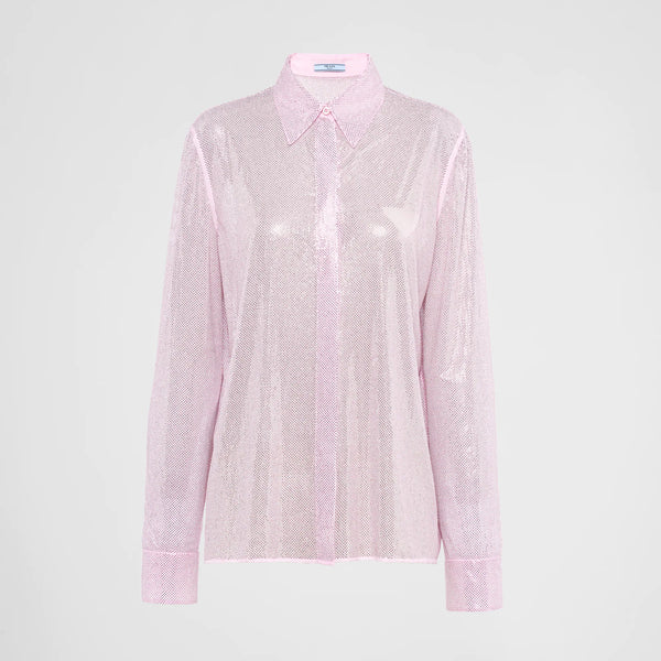 Studded chiffon shirt