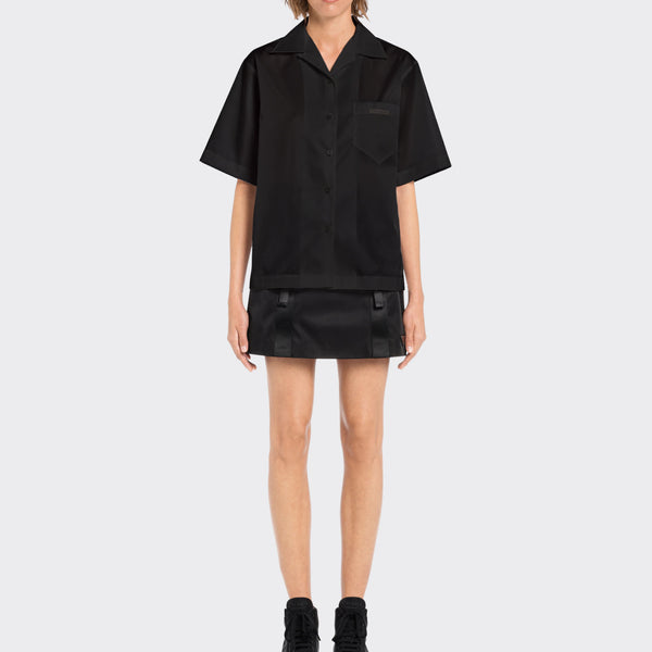 Re-Nylon Gabardine short-sleeved shirt