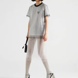Sequin-embroidered tulle and jersey T-shirt