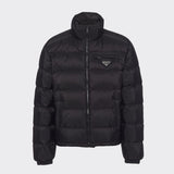 Re-Nylon cropped puffer jacket