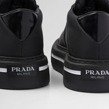 Prada Macro Re-Nylon and brushed leather sneakers
