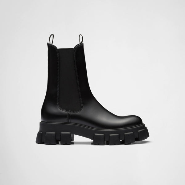 Monolith brushed leather Chelsea boots