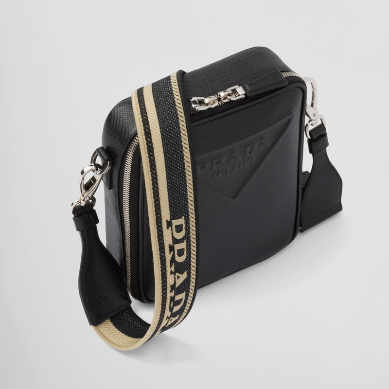 Prada Men's Saffiano Leather Shoulder Bag