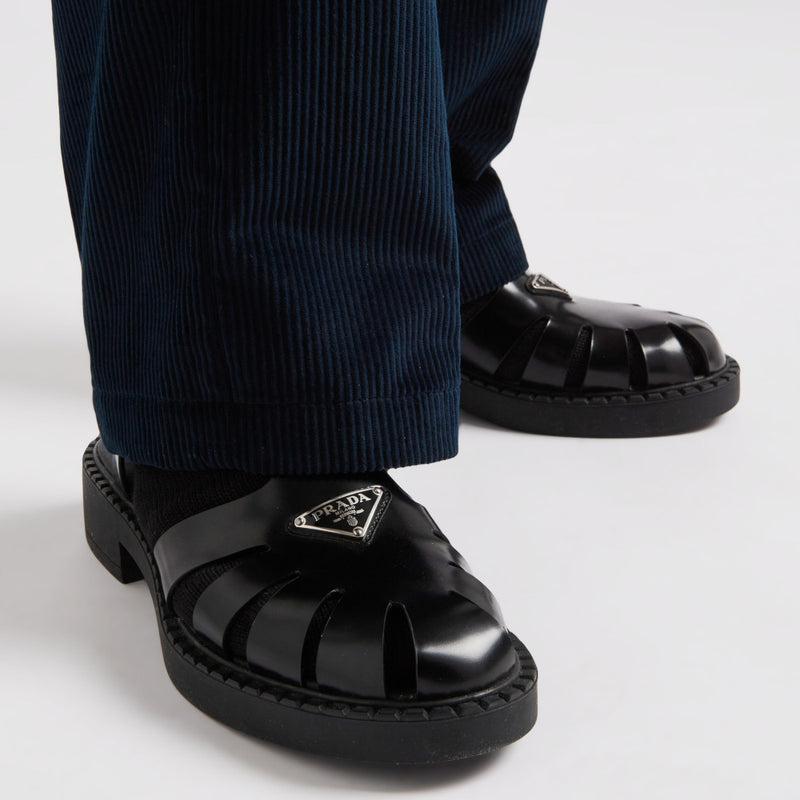 Fisherman Sandals Prada Sandals Mens Prada Leather Fisherman Mules