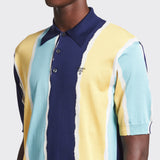 Silk jacquard polo shirt