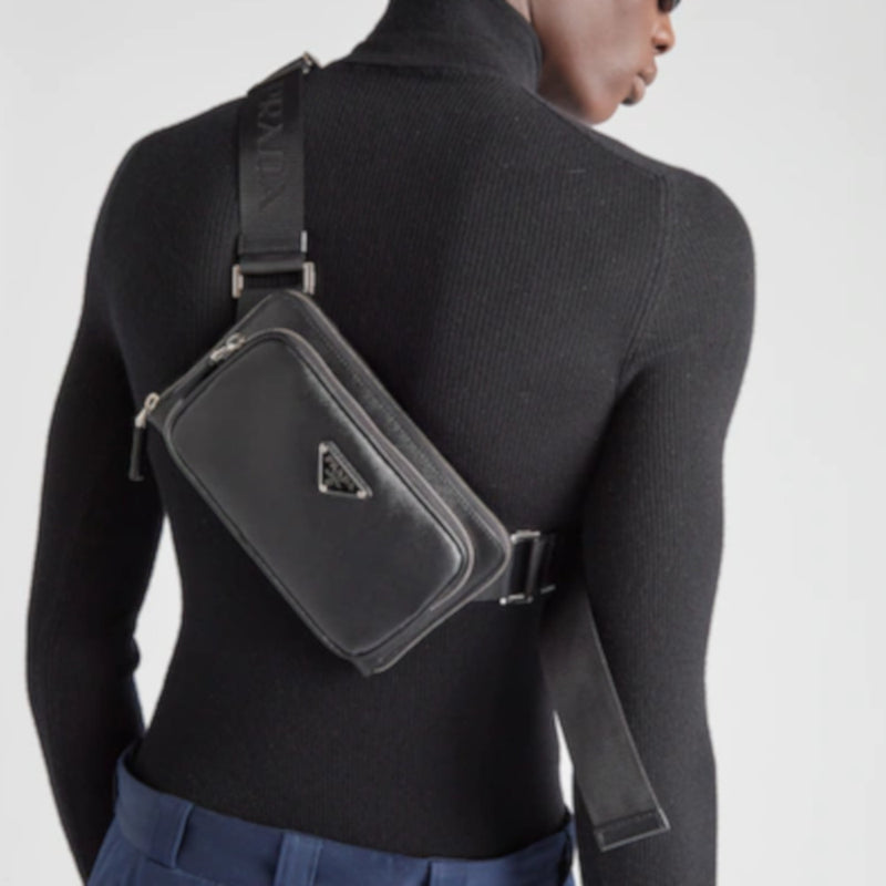 Saffiano leather shoulder bag