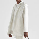 Technical poplin raincoat