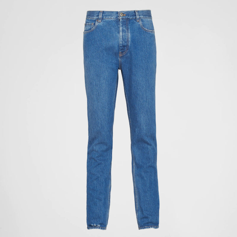 Five-pocket denim trousers