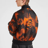 Printed Re-Nylon bomber jacket