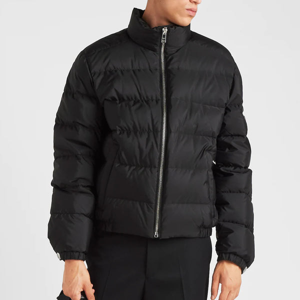 Re-Nylon short puffer jacket