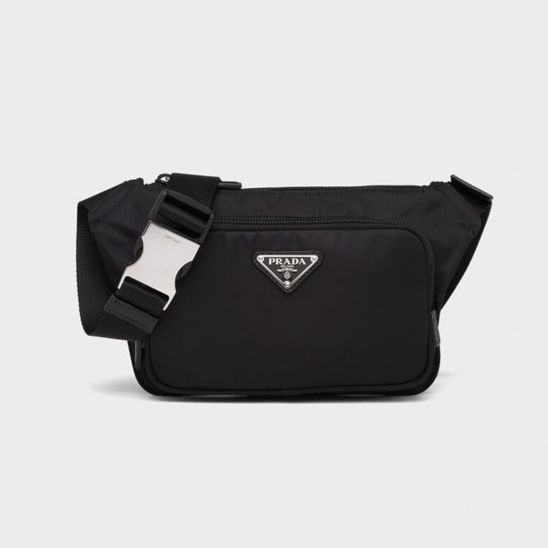 Re-Nylon and Saffiano leather shoulder bag