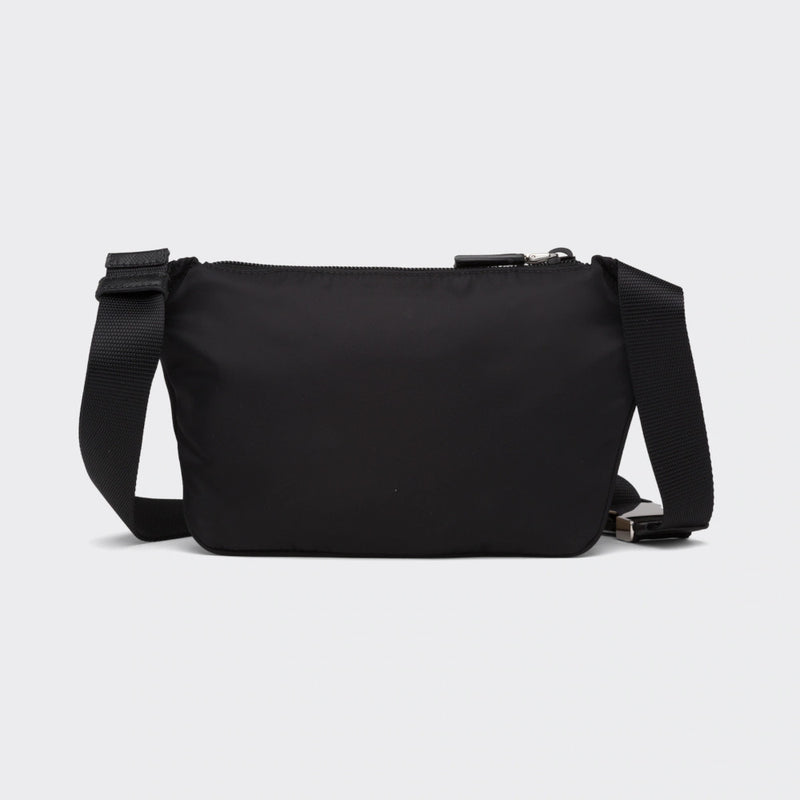 Re-Nylon and Saffiano leather shoulder bag