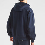 Technical cotton hoodie