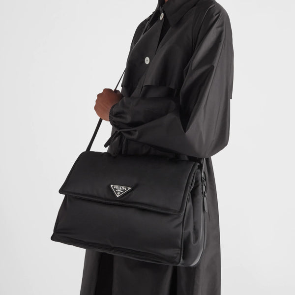 Re-Nylon large padded shoulder bag