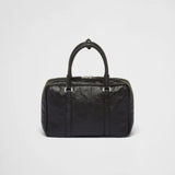 Medium antique nappa leather top handle bag