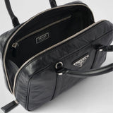 Medium antique nappa leather top handle bag