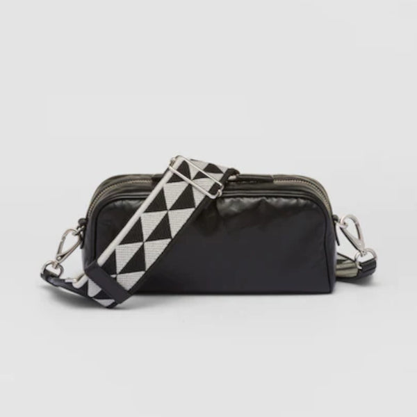 Nappa antique leather multi-pocket shoulder bag