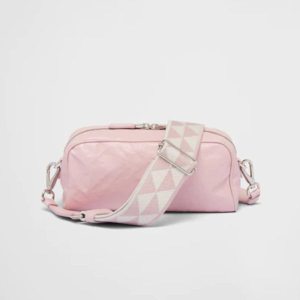 Nappa antique leather multi-pocket shoulder bag