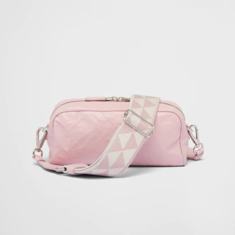 Nappa antique leather multi-pocket shoulder bag