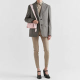 Nappa antique leather multi-pocket shoulder bag