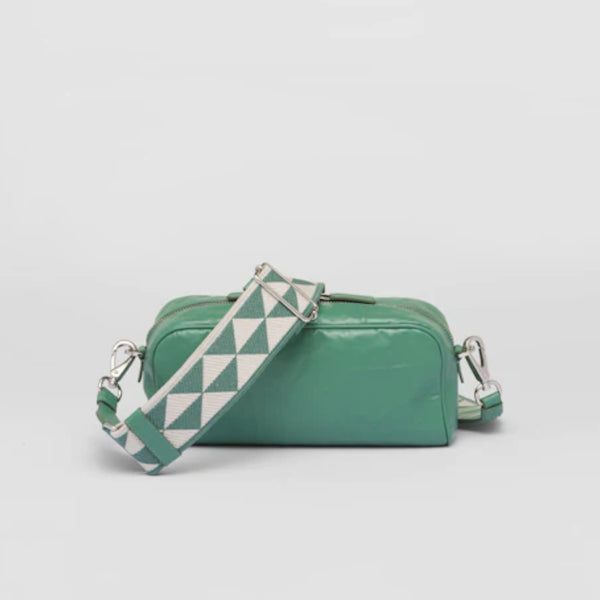 Nappa antique leather multi-pocket shoulder bag