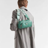 Nappa antique leather multi-pocket shoulder bag