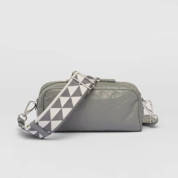 Nappa antique leather multi-pocket shoulder bag