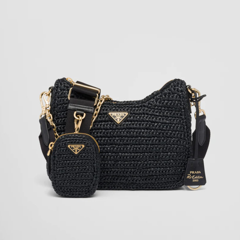 Prada Re-Edition 2005 raffia bag