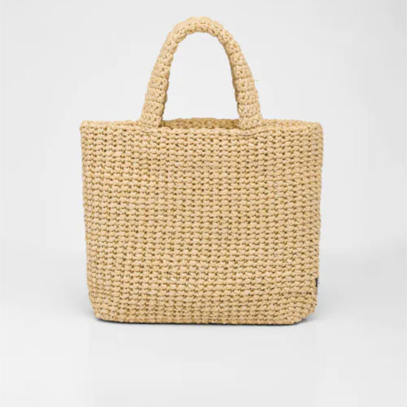 Small raffia tote bag