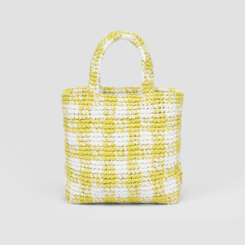 Small raffia tote bag