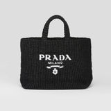 Raffia tote bag