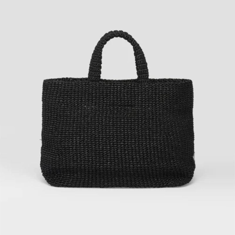 Raffia tote bag