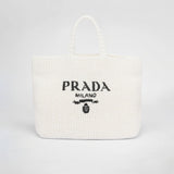 Raffia tote bag