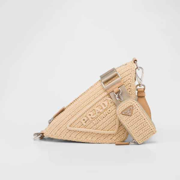 Raffia Prada Triangle bag