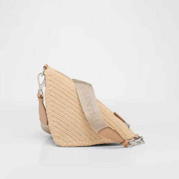 Raffia Prada Triangle bag