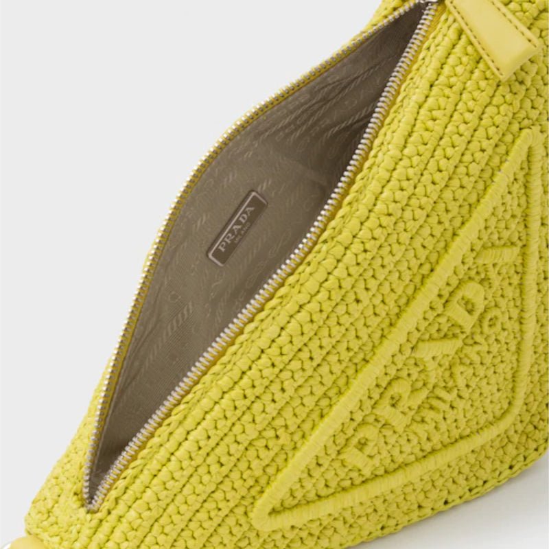 Raffia Prada Triangle bag