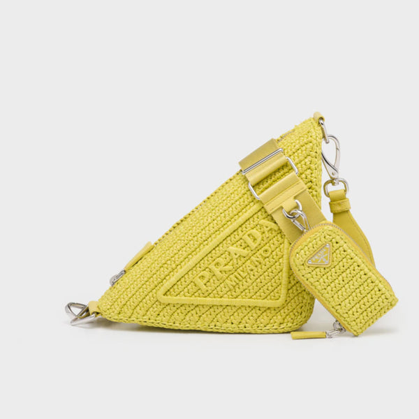 Raffia Prada Triangle bag