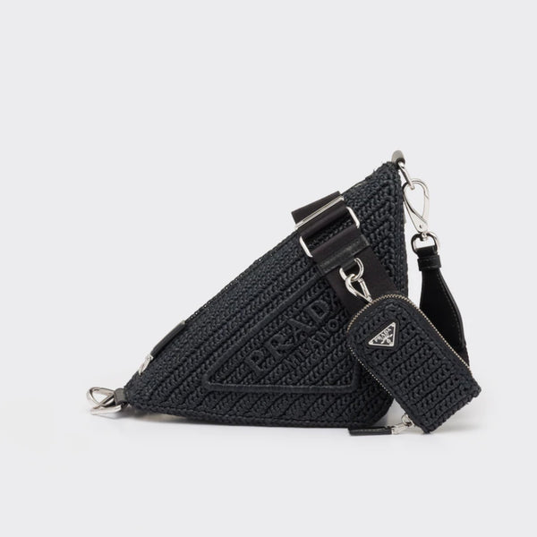 Raffia Prada Triangle bag