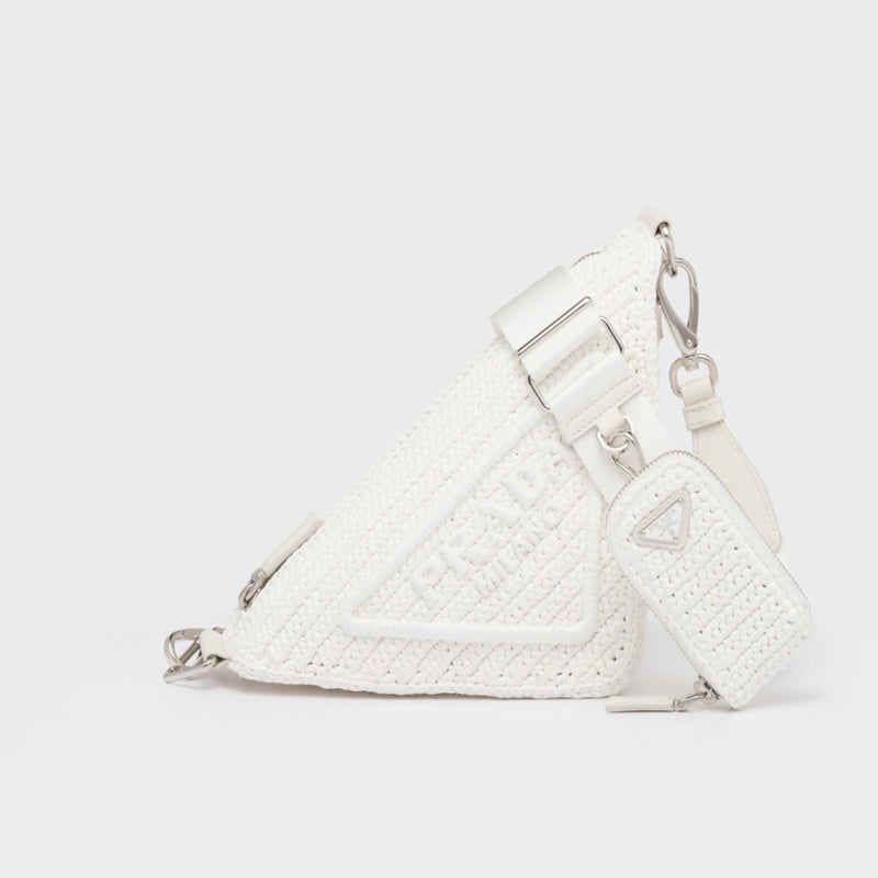Raffia Prada Triangle bag