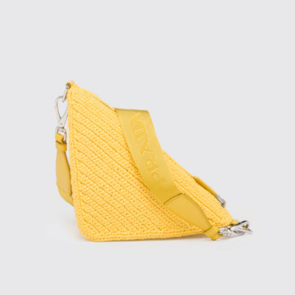 Raffia Prada Triangle bag