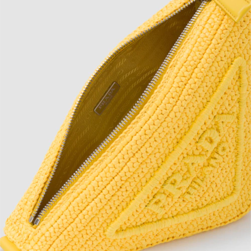 Raffia Prada Triangle bag