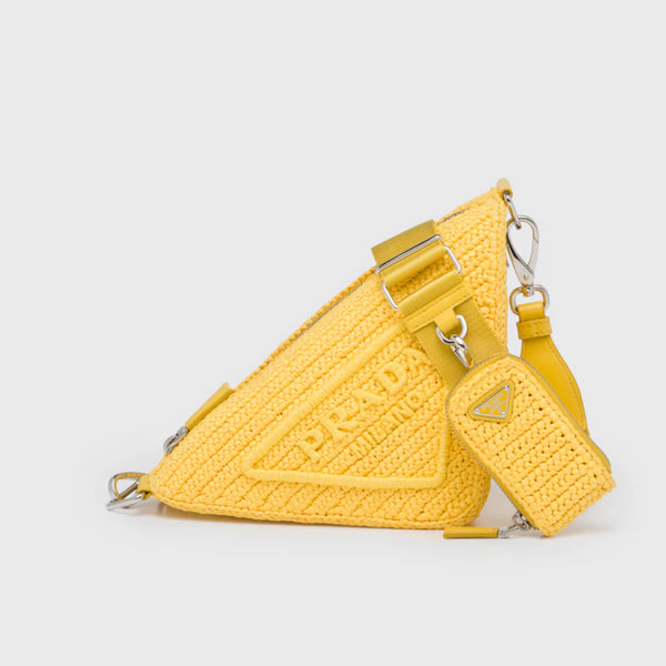 Raffia Prada Triangle bag