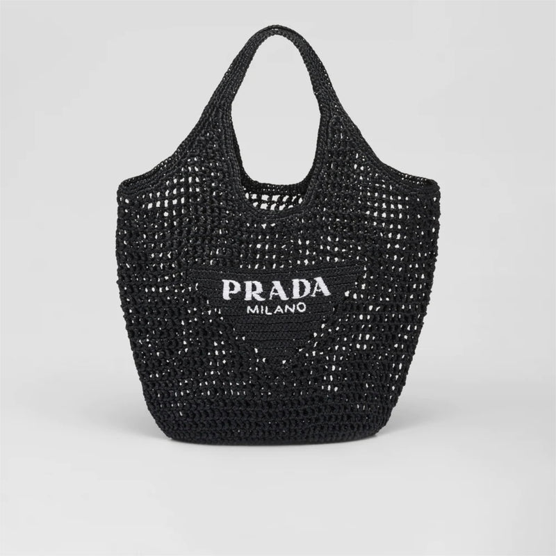 Raffia tote bag