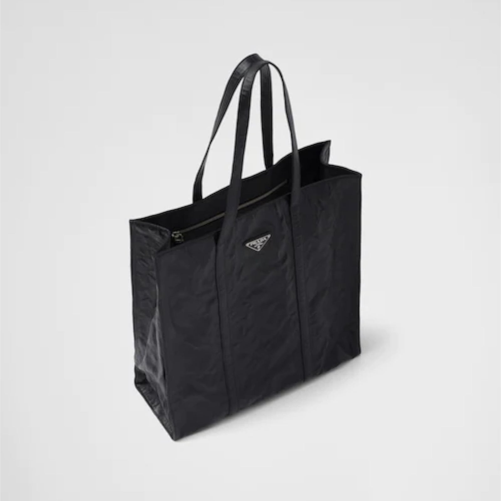 トートバッグ PRADA | RUNWAY Medium antique nappa leather tote bag 1BG587 Prada Medium antique nappa leather tote bag | REVERSIBLE
