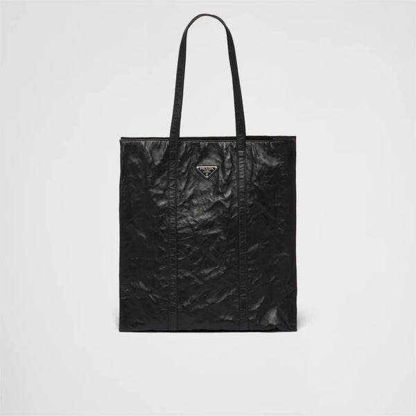 Medium antiqued nappa leather tote bag