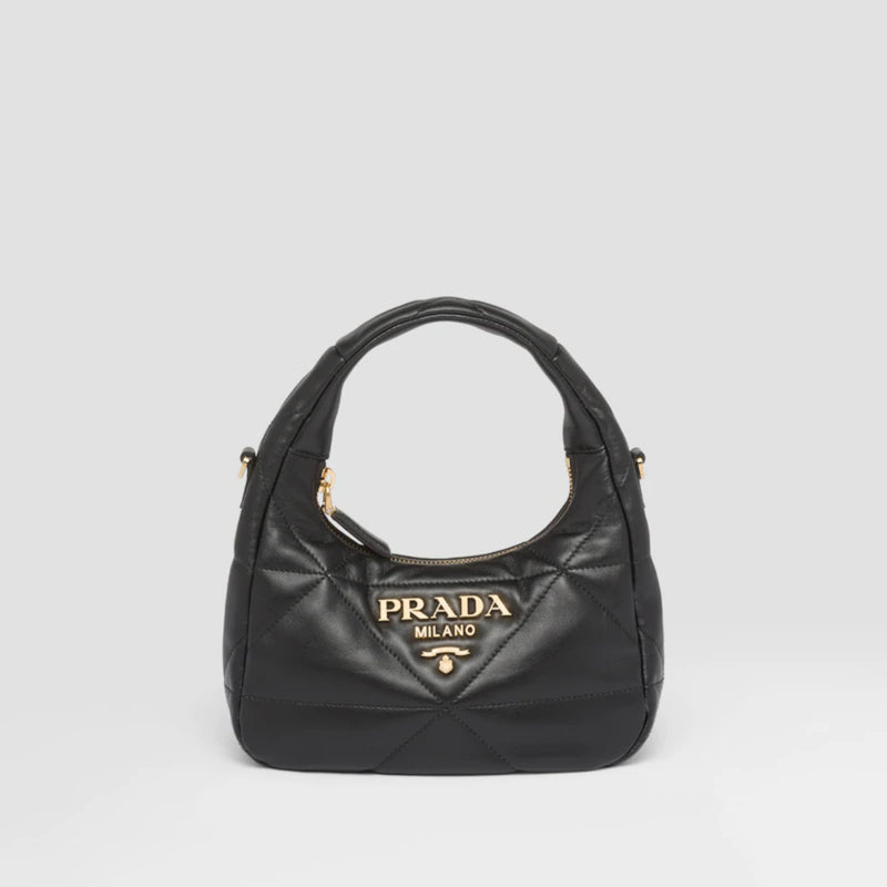 Nappa-leather mini bag with topstitching