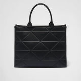 Large leather Prada Symbole bag with topstitching