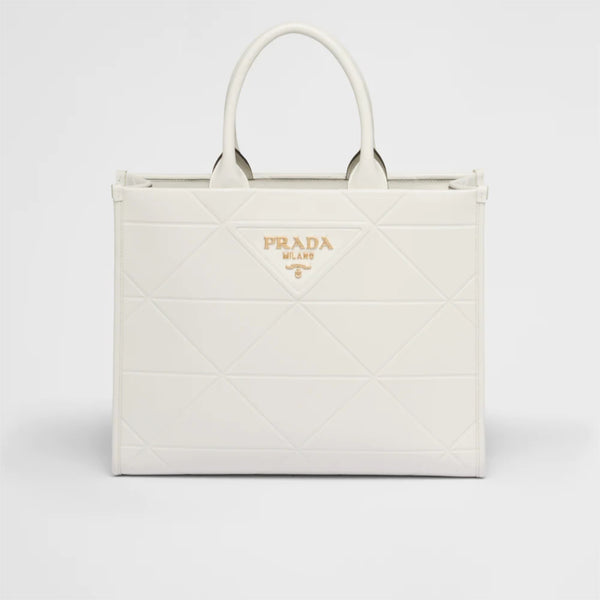 Medium leather Prada Symbole bag with topstitching