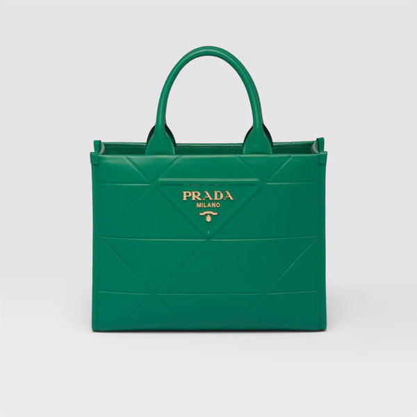 Small leather Prada Symbole bag with topstitching